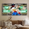 Luxury Million Dollar Pop Art Canvas Wall Painting Money Theme Decor 22x46 Inch
