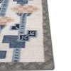 Jaipur Rugs Soft Checkered Damier Wool Dhurrie Rug White 6x8 ft