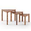 Clapton Solid Wood Side Table in Teak Finish