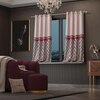 Stoa Paris Satin Window Curtain, 70% Blackout Curtains,   Privacy Lining, Pack of 2, Versailles - Noble Rose with Back Lining