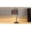 Blue Jute Curvy table lamp with Iron Base (SP12)