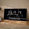 The Castle Decor Porsche 911 Black Luxury Car Wall Art Set of 3 20x30 Inch