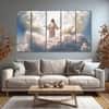 The Castle Decor Lord Jesus Wall Painting Wooden Framed 27x48 Inch