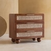 Abacus Solid Wood Chest of Drawers in Brown Colour