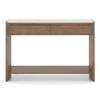 Tavo Solid Wood and Banswara Console Table In Golden Ash Finish