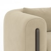 Reno Three Seater Fabric Sofa in Biscuit Velvet