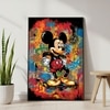 The Castle Decor Cartoon Mouse Pop Art Wall Art Framed Painting 20x30 Inch