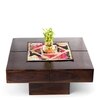 Montreal Sheesham Wood Coffee Table In Walnut Finish