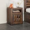Shashi Shesham Solid Wood 1 Door Bedside In Provincial Teak Finish