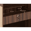 Rodrigues 3 Door Wardrobe in Rolex Brown Finish