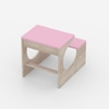 Montessori Toddler Activity Table & Chair in Oak and Pink