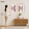 Mughal Flower Pattern Set of 2 Framed Posters Wall Art 45x60 cm