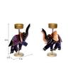 Desert Art Metal Handpainted Elephant Tealight Holder Set of 2