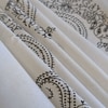 Black And White Floral 330 Tc  Cotton Flat  Queen Size Bedsheet With 2 Pillow Cover