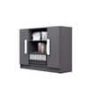 Hexa Engineered Wood Bookshelf in Slate Grey Colour