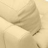Farina 1 Seater Half Leather Sofa in Cream Colour