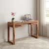 Zaria Sheesham Wood Study Computer Table In Natural Teak Finish
