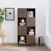 Hexa Engineered Wood Bookshelf Multipurpose Storage Rack in Giant Wood and Frosty White
