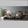 Scandinavian Forres Oak Console Table in Beige Colour