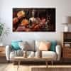 The Castle Decor Lord Buddha Meditation Wall Painting Wooden Framed 27x48 Inch (Style 13)