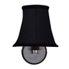 Devansh Metal Wall Mounted Lamp With Black Cotton Shade