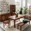 Nima Solid Sheesham Wood 6 Seater Dining Table In Provincial Teak Finish