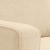 Apollo High Back 1 Seater Fabric Sofa in Birch Beige Colour