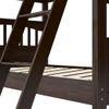 Barnley Bunk Bed In Dark Walnut Finish