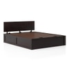 Kuba Solid Wood Queen Size Bed With Hydraulic Storage (Mahagony Finish)