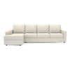 Apollo Sofa (Colour : Pearl, Cushion : Soft, Back Type : Regular, Seating Capacity : Left Aligned 3 Seater + Left Aligned Chaise)