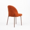 Cotton Fabric Dining Chair in Orange Colour