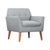 Thomas Fabric Lounge Chair in Grey Color
