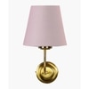Devansh Metal Electric Wall Light in Gold Colour with Grey Shade Count of 1 Light