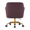 Doe Buck Clemence Modern Purple Tufted Velvet Office Chair