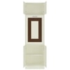 Royale Folding Study Desk cum Bookshelf in Coffee Walnut Colour
