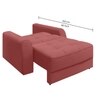 Calliro  Pull Out Sofa cum Bed  in Peach Colour