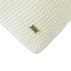 Moss Knit Cotton Cushion Cover  Natural 24X24  Inches