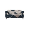2 Seater Navy Cubes Sofa Cover