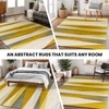 Yellow and Ivory Wool Rug