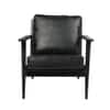 Cortez Solid Wood Relax Chair in Rustic Black