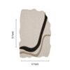 Handmade Natural Wool Shaped Rug Abstract Flow Ivory 3 x 5 Feet Carpet