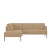 Modernelegance Wood Right Aligned 3-Seater With Upholstery Non Storage Sofa In Brown Colour