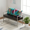 Kerdley Metal Accent 2 Seater Couch Bench With Stroage