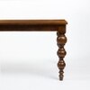 Baina Solid Wood 6 Seater Dining Table in Brown Finish