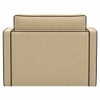 Elano Modern Premium  1 Seater Velvet Pull Out Sofa Cum Bed with Improted Mechanism In Beige  Color