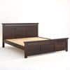 Madhvi Solid Wood King Size Bed Without Storage Bed In Walnut Finish
