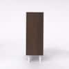 Nextstep Modern Metal Floor Cabinet Walnut