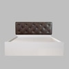 Tobacco Bed With Premium Leatherette Fabric And Hydraulic Storage - Queen Bed