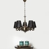 Devansh Metal Wall Mounted Lamp With Black Cotton Shade