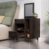 Hexa Red Engineered Wood Dressing Table in Flower Wenge Colour